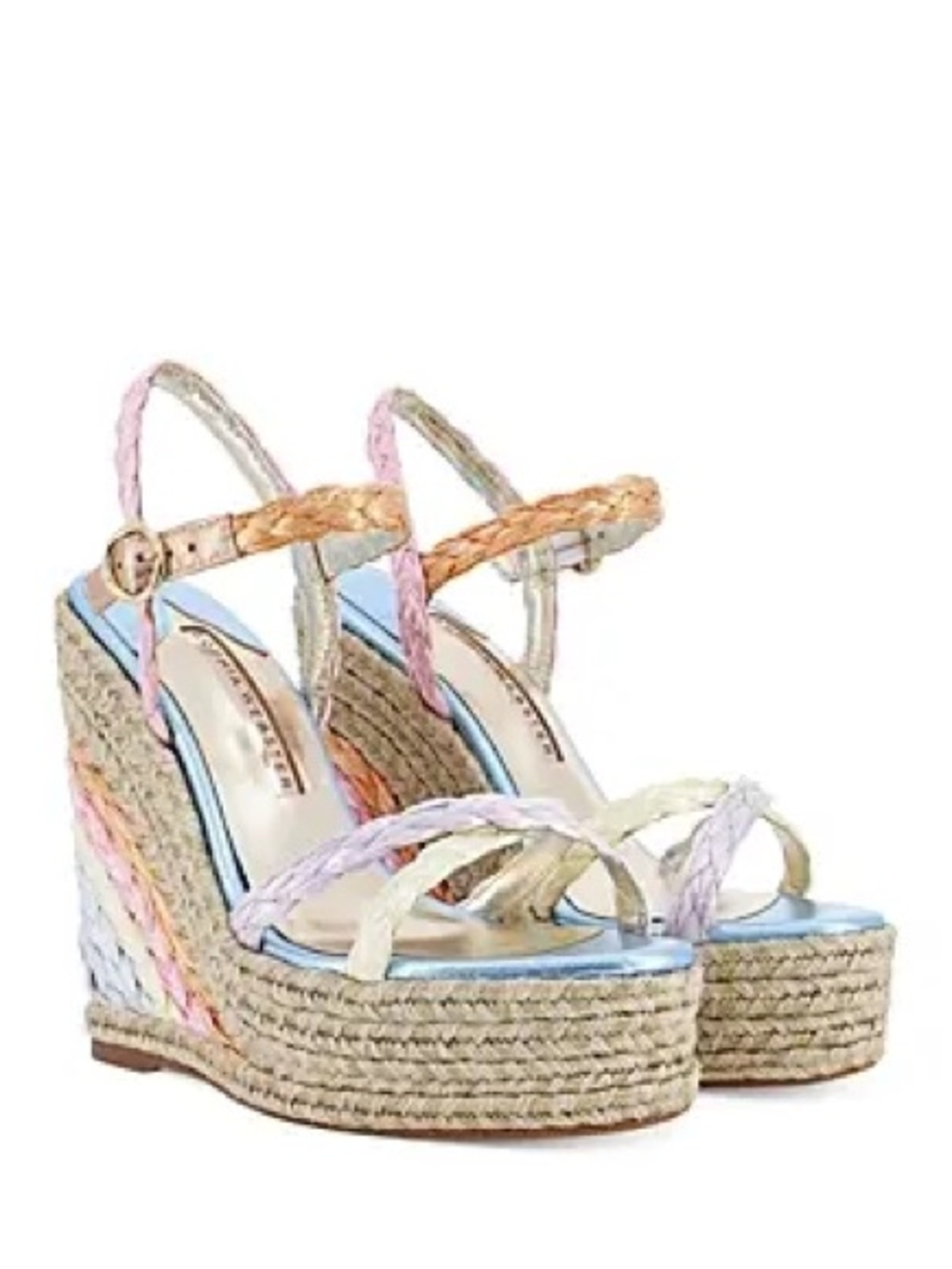 Sophia Webster Platform Wedges Sandals 38.5 NWOB